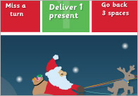 Christmas Counting Board Game