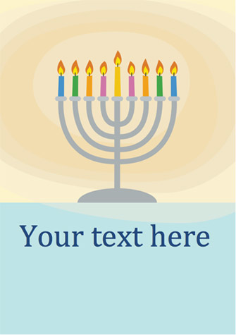 Hanukkah Editable Poster Template