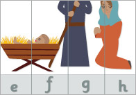 Christmas Alphabet Puzzle (Uppercase & Lowercase)