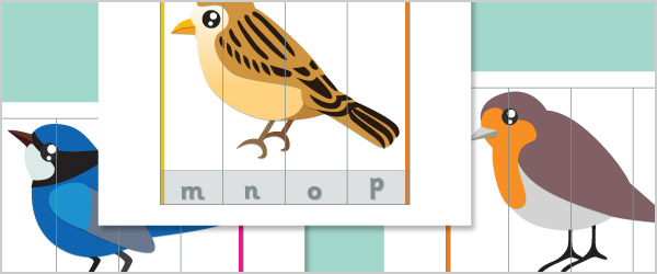 Bird Alphabet Puzzles