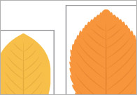 Autumn Leaves Cut-Outs for Size Ordering