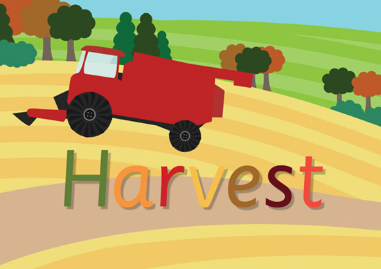 A4 Harvest Poster