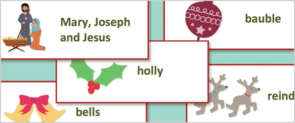 editable christmas topic cards
