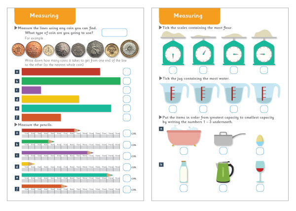 Early Learning Resources Measuring Maths Worksheets