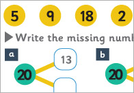 Number Bonds to 20 Worksheet