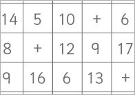 Number Bonds to 20 Search