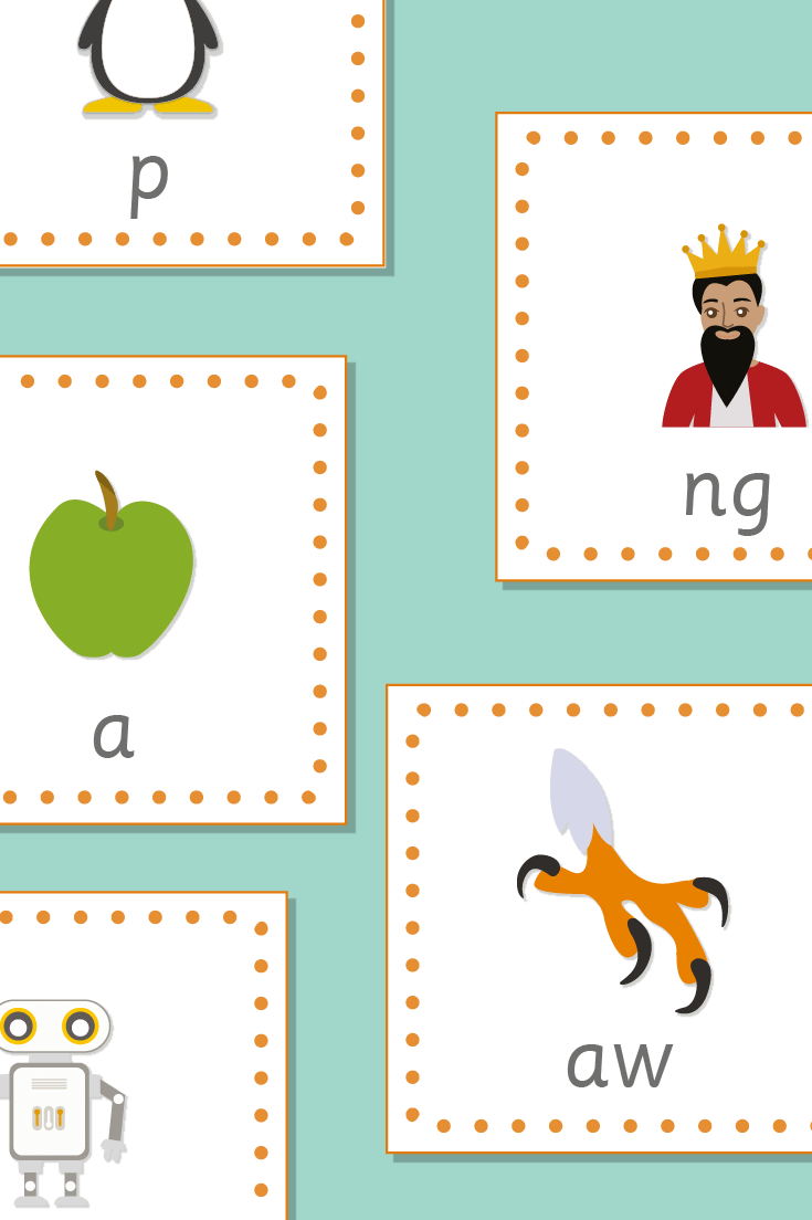 Phoneme / Grapheme 15cm Bee-Bot Cards