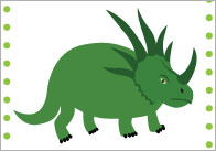 Dinosaur 15cm Cards