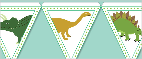 Early Learning Resources Dinosaur Bunting