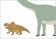 Dinosaur Cut-Outs for Size Sorting