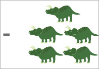 Dinosaur Subtraction Worksheets
