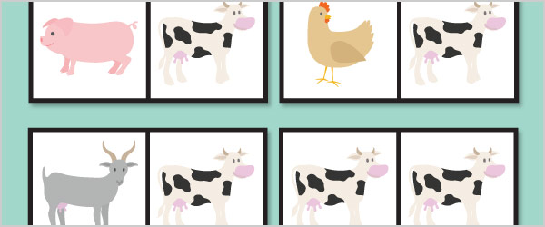 Early Learning Resources Farm Dominoes Early Learning Resources Farm Dominoes