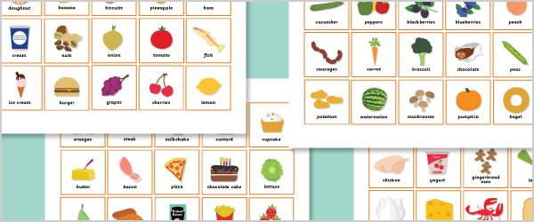 Food Group Sorting Cards