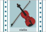 Musical Instruments Snap Cards with Words