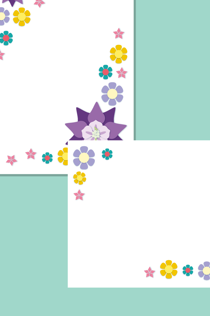 Floral Notepaper / Page Border