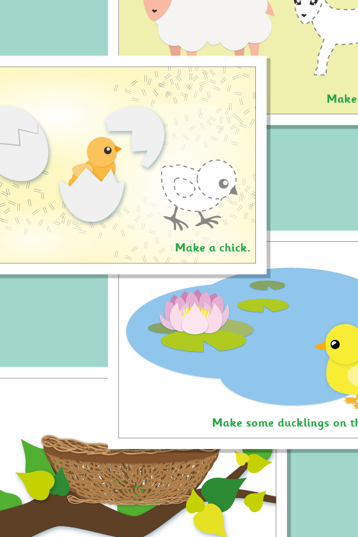 Spring Playdough Mats