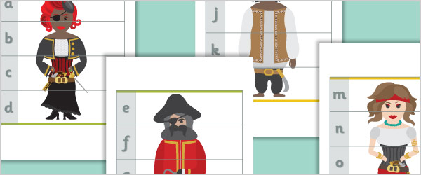 Pirate Alphabet Puzzles
