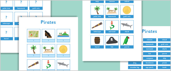 Pirate Vocabulary Activity