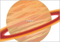 Planets Cut-Outs for Size Ordering