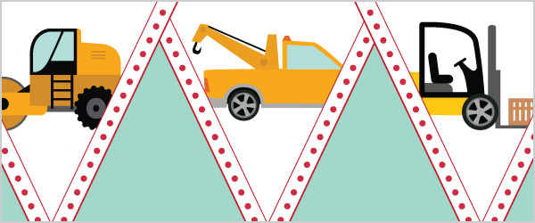 Work Vehicles Bunting