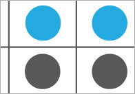 Blue & Black Dotted Tens Frames