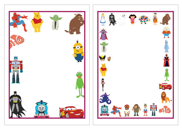 Children’s TV Editable Notepaper
