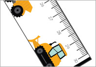 Construction Vehicles Printable Rulers
