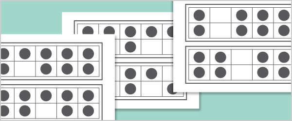 Early Learning Resources Dotted Tens Frames