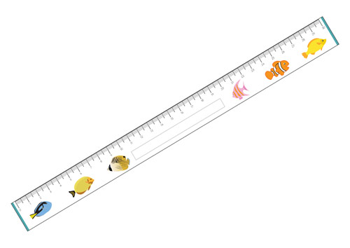 Early Discovering Elements Fish Printable Rulers photo relating to Printable Ruler known as Early Studying Elements Fish Printable Rulers