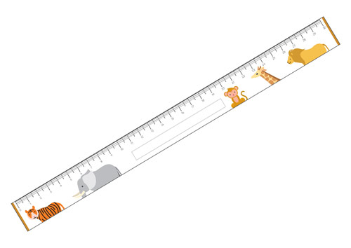 Early Learning Resources Jungle Animals Printable Rulers