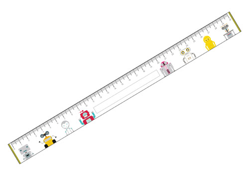 Early Discovering Elements Robots Printable Rulers image about Printable Ruler referred to as Early Discovering Components Robots Printable Rulers