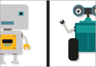 Robot Dominoes