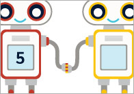 Robot Number Bonds to 10 Worksheets