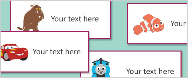 Children’s TV Editable Labels