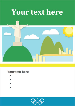 Rio Olympics 2016 Editable Poster