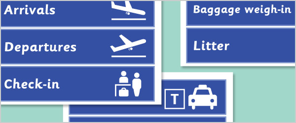 Airport Role Play Sign