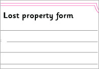 Lost Property Form