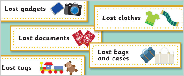 Lost Property Labels