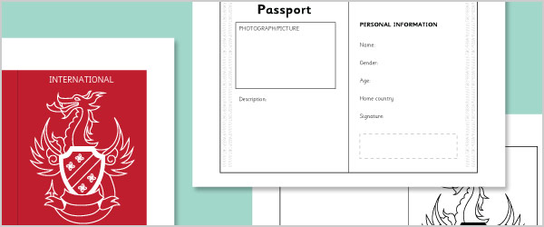 printable passport template for teachers