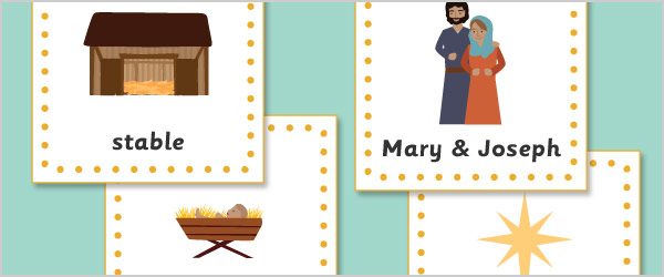 Nativity 15cm Cards
