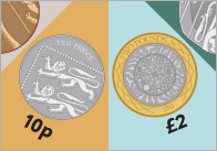 Illustrated Coin Spinner Templates (UK)