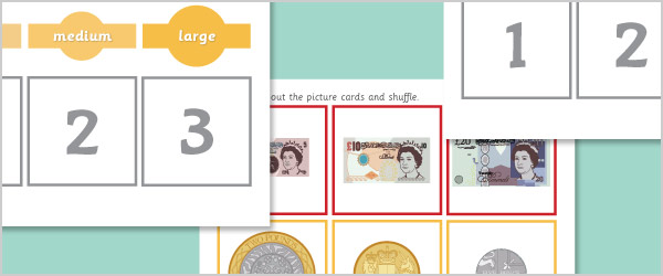 Money Size Sorting
