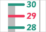 0-30 Vertical Number Line Banner