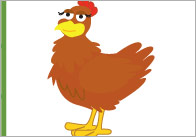 Little Red Hen Editable Labels