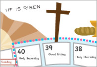 Lent Colouring Activity / Calendar