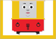 Train Themed Colour Posters