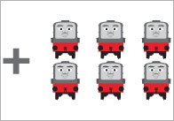 Trains Addition Worksheet