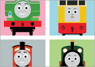 Editable Train Poster
