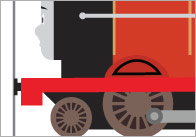 Train Size Sorting Cut Outs