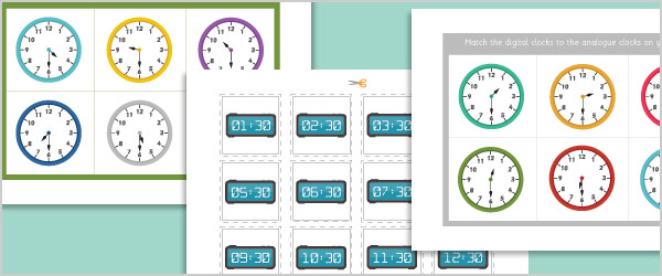 Telling The Time Bingo